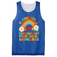 Positive Reinforcet Is My Love Language Behavior Analyst Gift Mesh Reversible Basketball Jersey Tank