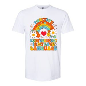 Positive Reinforcet Is My Love Language Behavior Analyst Gift Softstyle CVC T-Shirt