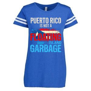 Puerto Rico Is Not A Floating Island Of Garbage Enza Ladies Jersey Football T-Shirt