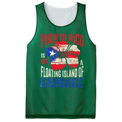 Puerto Rico Is Not A Floating Island Of Garbage Mesh Reversible Basketball Jersey Tank