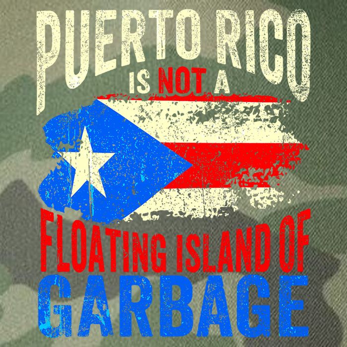Puerto Rico Is Not A Floating Island Of Garbage Legacy Tie Dye Trucker Hat
