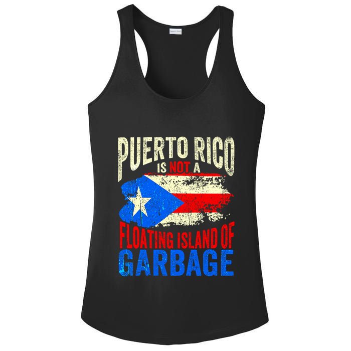 Puerto Rico Is Not A Floating Island Of Garbage Ladies PosiCharge Competitor Racerback Tank