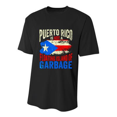 Puerto Rico Is Not A Floating Island Of Garbage Youth Performance Sprint T-Shirt