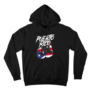 Puerto Rico In Boxing Gloves Hispanic Boxing Fighter Gift Hoodie