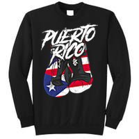 Puerto Rico In Boxing Gloves Hispanic Boxing Fighter Gift Sweatshirt