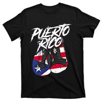 Puerto Rico In Boxing Gloves Hispanic Boxing Fighter Gift T-Shirt