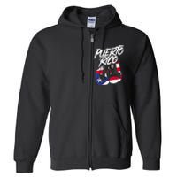 Puerto Rico In Boxing Gloves Hispanic Boxing Fighter Gift Full Zip Hoodie