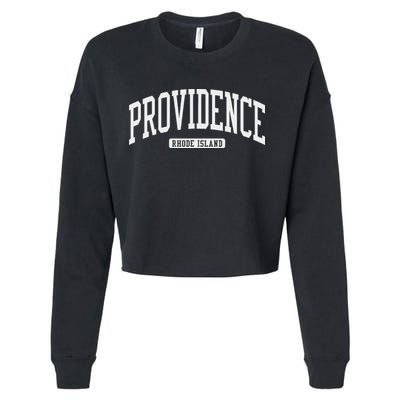 Providence Rhode Island Ri College Style Cropped Pullover Crew