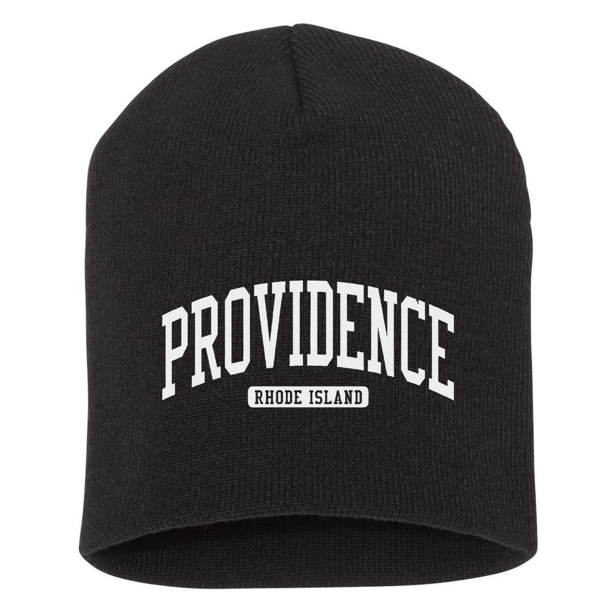 Providence Rhode Island Ri College Style Short Acrylic Beanie