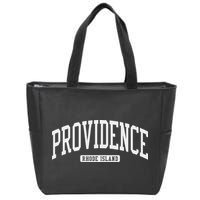 Providence Rhode Island Ri College Style Zip Tote Bag