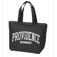 Providence Rhode Island Ri College Style Zip Tote Bag