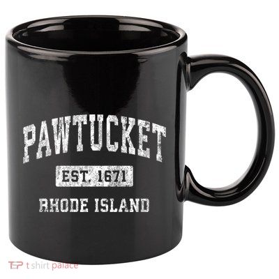 Pawtucket Rhode Island Ri Vintage Established Sports 11oz C Handle Ceramic Mug