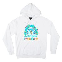 Puzzle Rainbow In April We Wear Blue Autism Awareness Month Hoodie