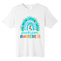 Puzzle Rainbow In April We Wear Blue Autism Awareness Month Tall Fusion ChromaSoft Performance T-Shirt