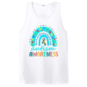 Puzzle Rainbow In April We Wear Blue Autism Awareness Month PosiCharge Competitor Tank