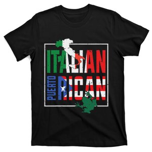 Puerto Rican Italian Flag Half Puerto Rican Half Italian T-Shirt