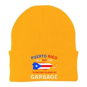 Puerto Rico Is Not A Floating Island Of Garbage Knit Cap Winter Beanie