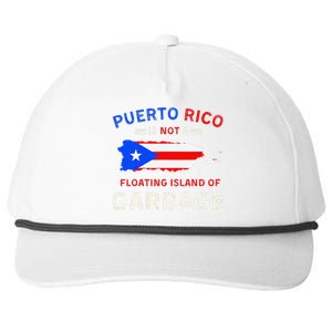 Puerto Rico Is Not A Floating Island Of Garbage Snapback Five-Panel Rope Hat