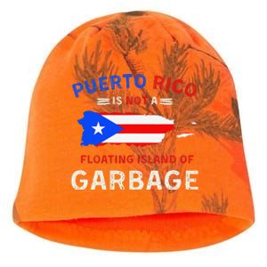 Puerto Rico Is Not A Floating Island Of Garbage Kati - Camo Knit Beanie