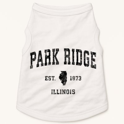 Park Ridge Illinois Il Vintage Established Sports Design Doggie Tank