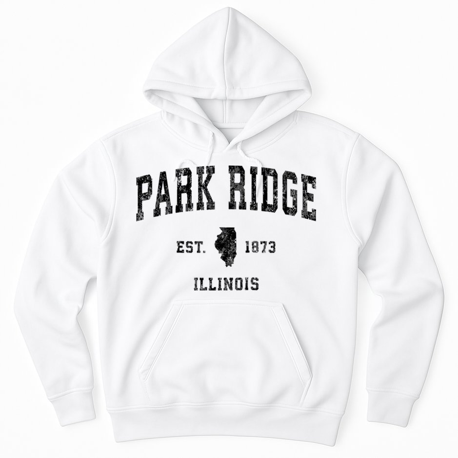 Park Ridge Illinois Il Vintage Established Sports Design Hoodie
