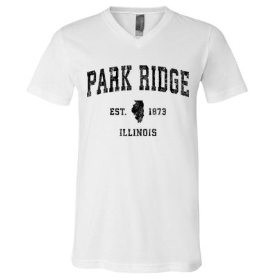 Park Ridge Illinois Il Vintage Established Sports Design V-Neck T-Shirt