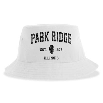 Park Ridge Illinois Il Vintage Established Sports Design Sustainable Bucket Hat