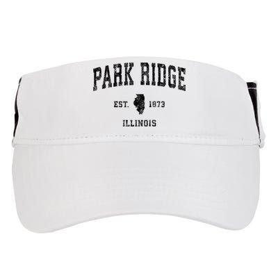 Park Ridge Illinois Il Vintage Established Sports Design Adult Drive Performance Visor