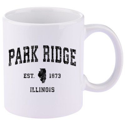 Park Ridge Illinois Il Vintage Established Sports Design 11oz C Handle Ceramic Mug