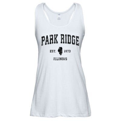 Park Ridge Illinois Il Vintage Established Sports Design Ladies Essential Flowy Tank