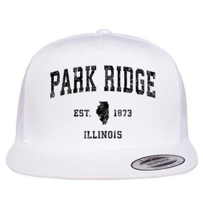 Park Ridge Illinois Il Vintage Established Sports Design Flat Bill Trucker Hat