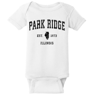 Park Ridge Illinois Il Vintage Established Sports Design Baby Bodysuit