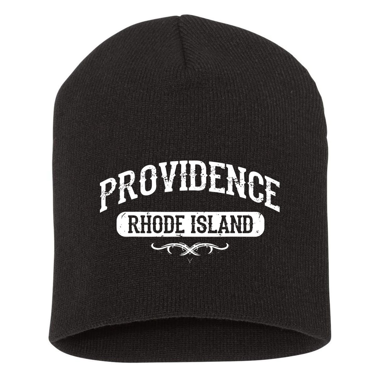 Providence Rhode Island Short Acrylic Beanie