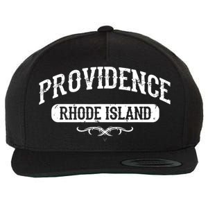 Providence Rhode Island Wool Snapback Cap