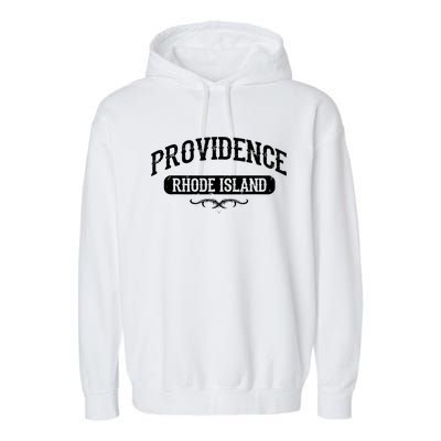 Providence Rhode Island Garment-Dyed Fleece Hoodie