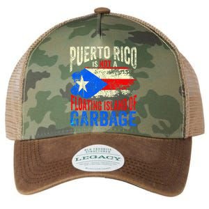 Puerto Rico Is Not A Floating Island Of Garbage Legacy Tie Dye Trucker Hat