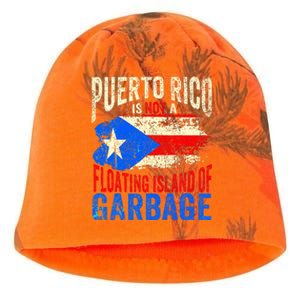 Puerto Rico Is Not A Floating Island Of Garbage Kati - Camo Knit Beanie