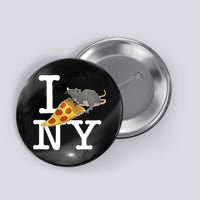 Pizza Rat I Loves New York Pizza Ironic Button