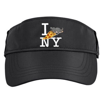 Pizza Rat I Loves New York Pizza Ironic Adult Drive Performance Visor