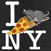 Pizza Rat I Loves New York Pizza Ironic Adult Drive Performance Visor