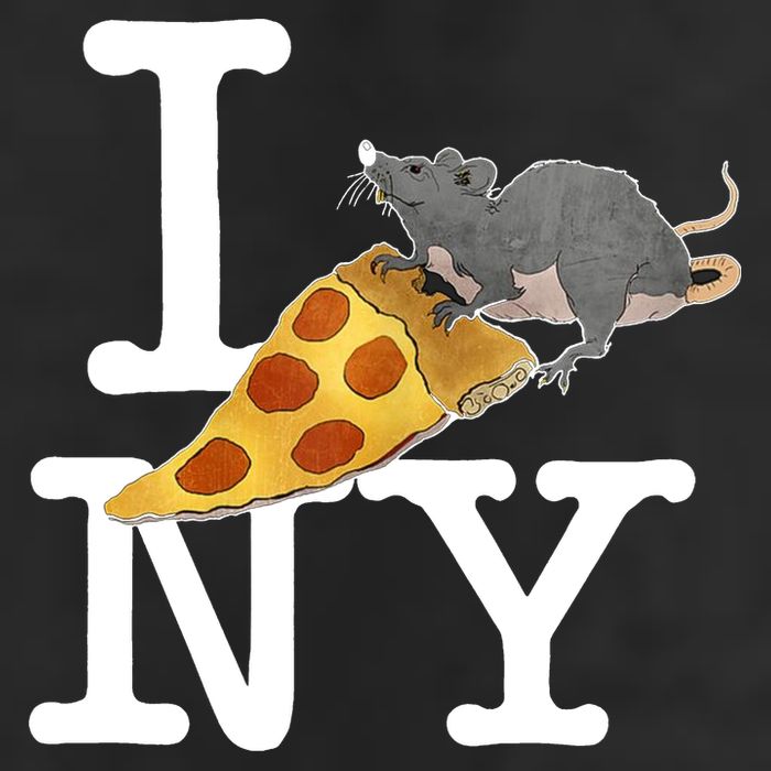 Pizza Rat I Loves New York Pizza Ironic Adult Drive Performance Visor