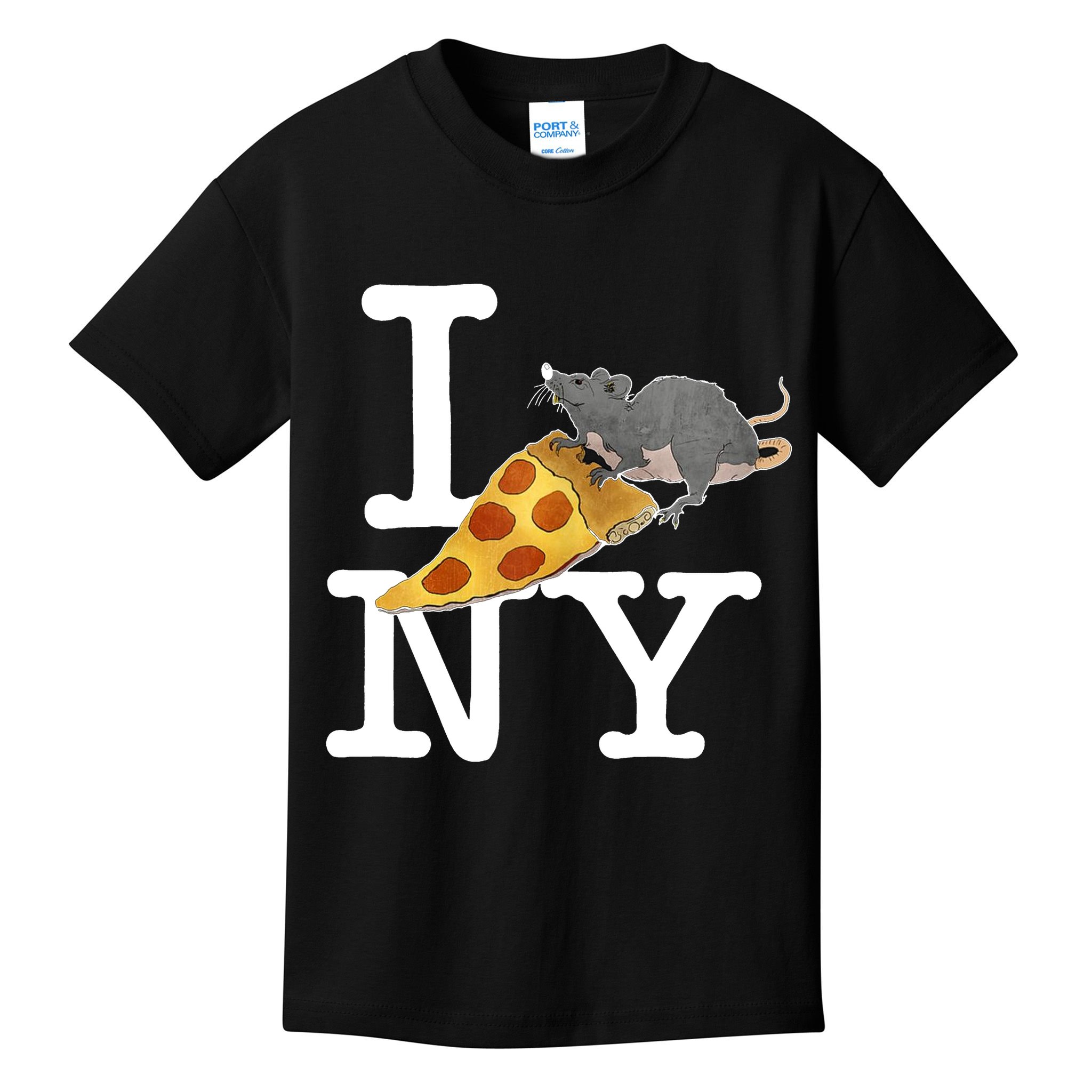 Pizza Rat I Loves New York Pizza Ironic Kids T-Shirt