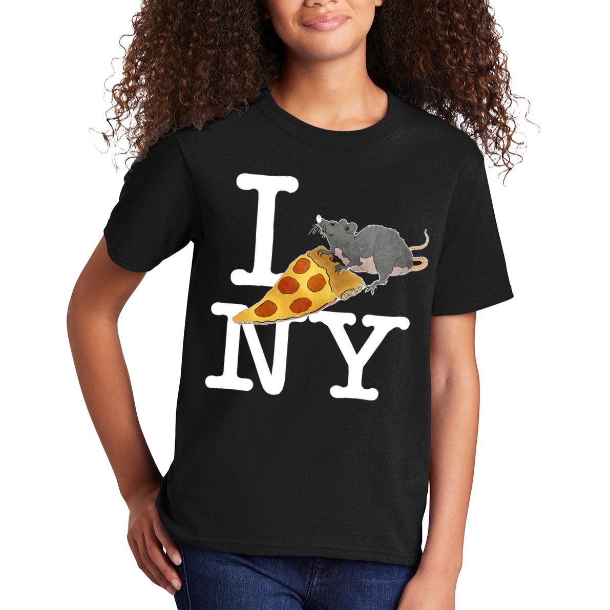 Pizza Rat I Loves New York Pizza Ironic Kids T-Shirt