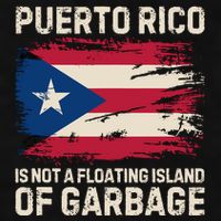 Puerto Rico Is Not A Floating Island Of Garbage Ladies PosiCharge Tri-Blend Wicking Tank