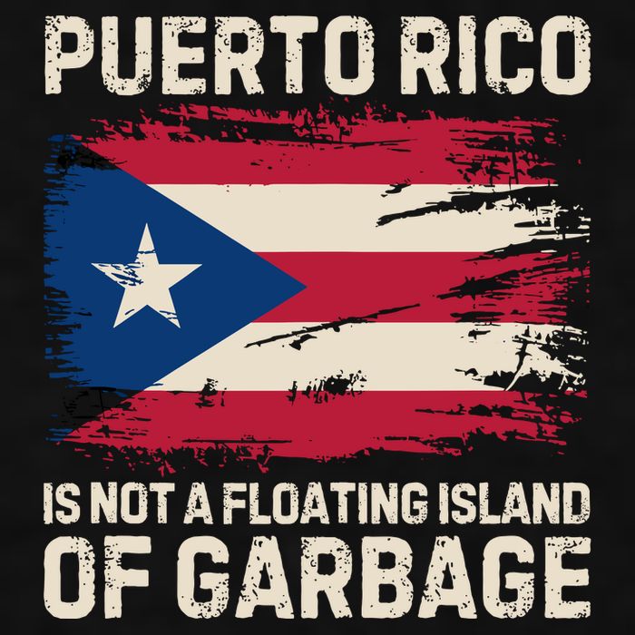 Puerto Rico Is Not A Floating Island Of Garbage Ladies PosiCharge Tri-Blend Wicking Tank