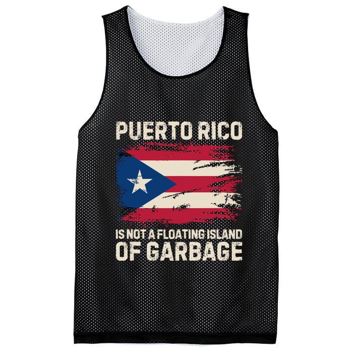 Puerto Rico Is Not A Floating Island Of Garbage Mesh Reversible Basketball Jersey Tank