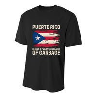 Puerto Rico Is Not A Floating Island Of Garbage Youth Performance Sprint T-Shirt