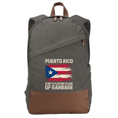 Puerto Rico Is Not A Floating Island Of Garbage Cotton Canvas Backpack