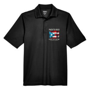 Puerto Rico Is Not A Floating Island Of Garbage Flag Men's Origin Performance Pique Polo