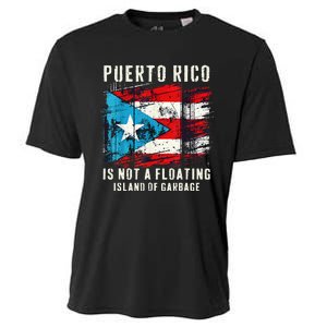 Puerto Rico Is Not A Floating Island Of Garbage Flag Cooling Performance Crew T-Shirt